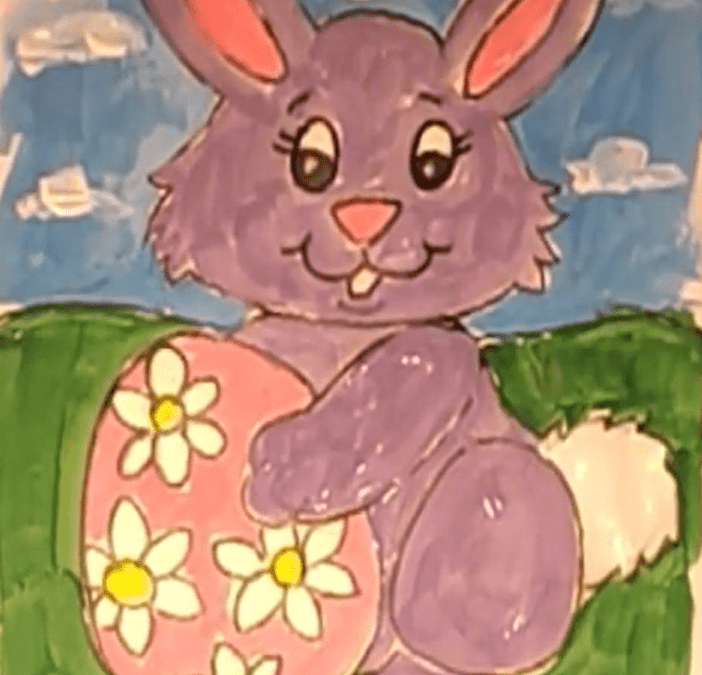 Easter Bunny Painting Tutorial by Gerald Van Scyoc